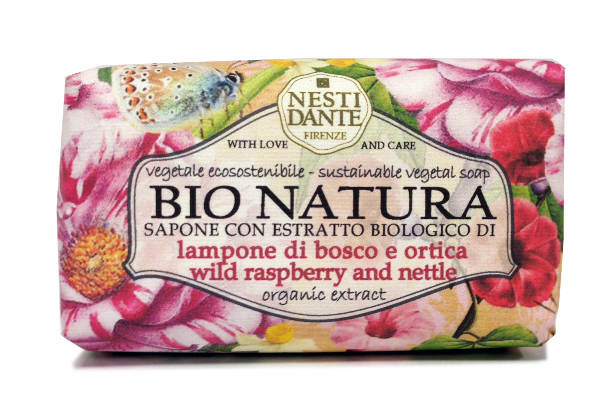 BIONATURA - Jabón Vegetal - Frambuesa y Ortiga - 250g