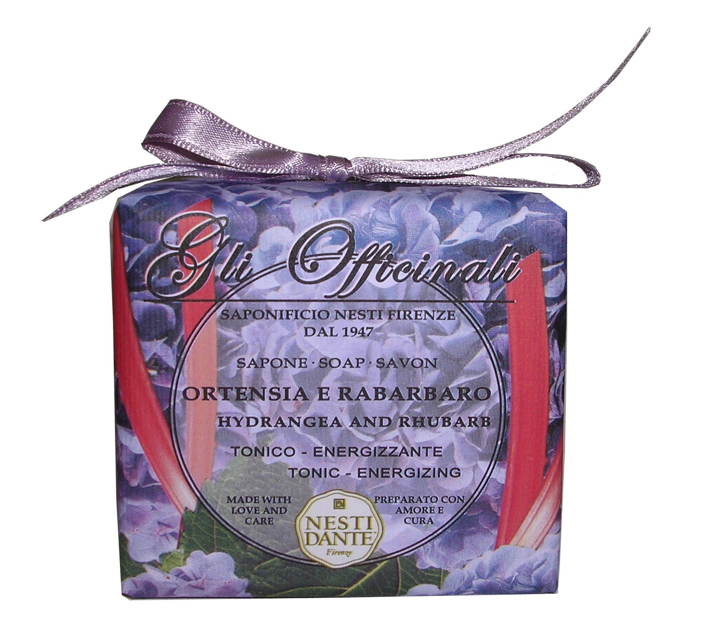 GLI OFFICINALI - Jabón Vegetal - Hortensia y Ruibarbo - 200g