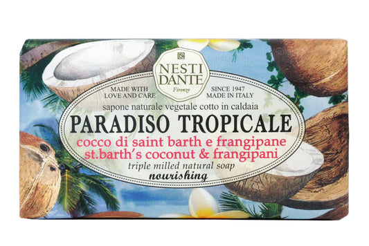 PARADISO TROPICALE - Jabón Vegetal - Coco y Flor de Frangipane -  250g