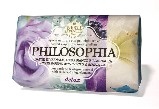 PHILOSOPHIA - Jabón Vegetal con ingredientes activos - Detox - 250g
