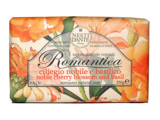ROMANTICA - Jabón Vegetal - Cerezo en Flor y Albhaca - 250g