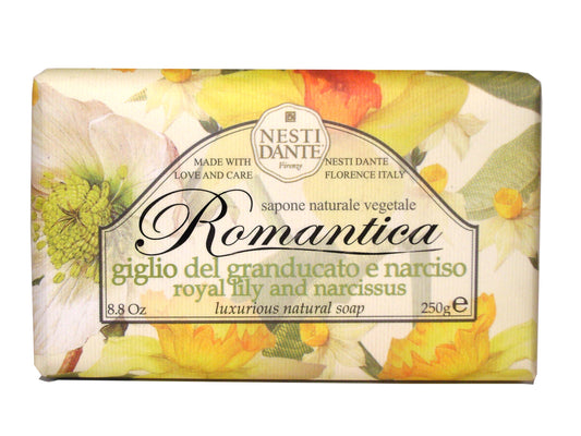 ROMANTICA - Jabón Vegetal - Lirio y Narciso - 250g