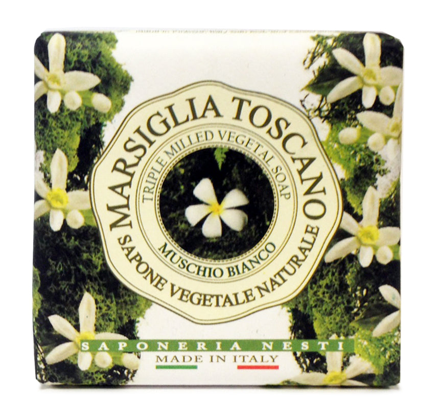 MARSIGLIA TOSCANO - Jabón Vegetal - Muschio Bianco - 200g